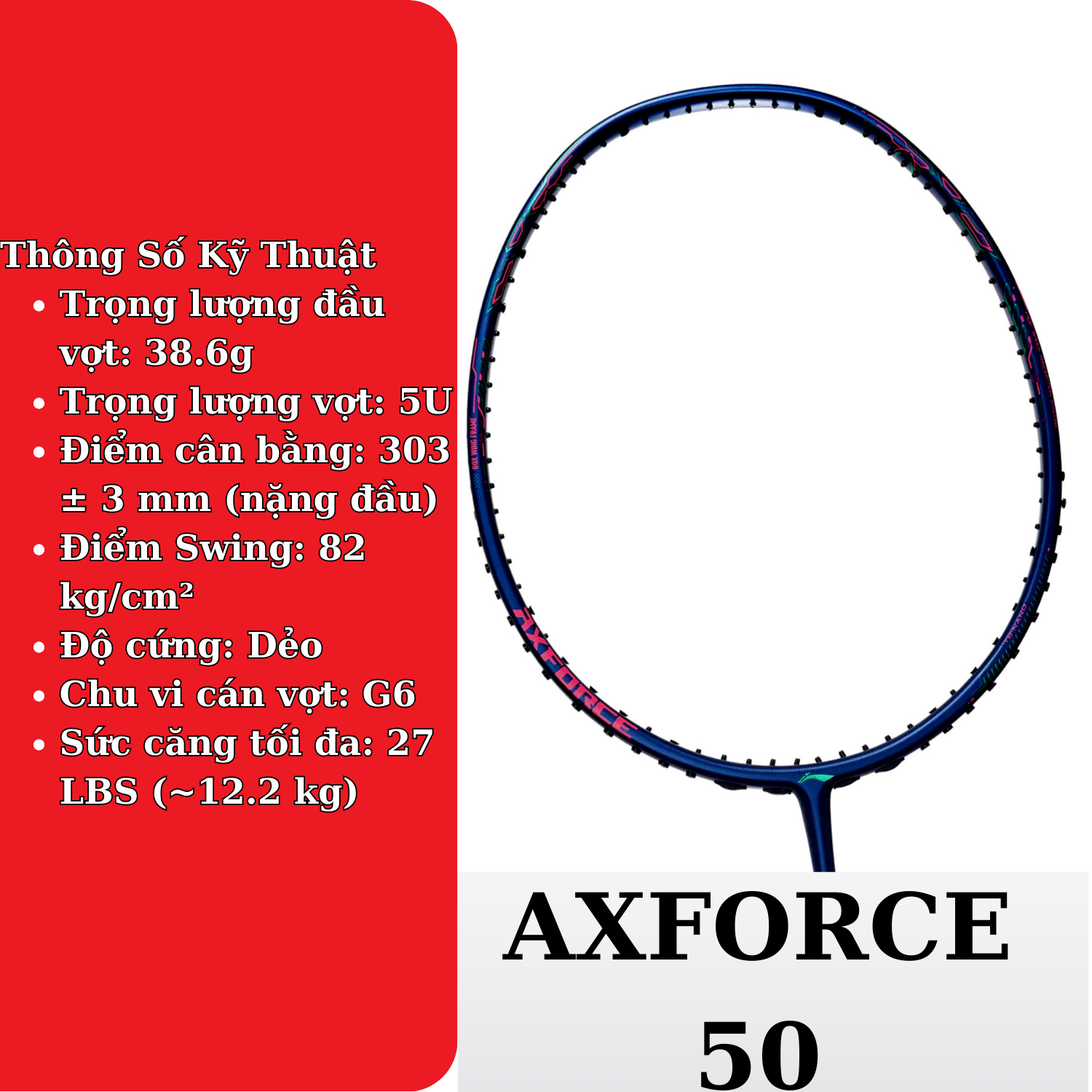 Vợt cầu lông Li-ning Axforce 50 AYPT285-4