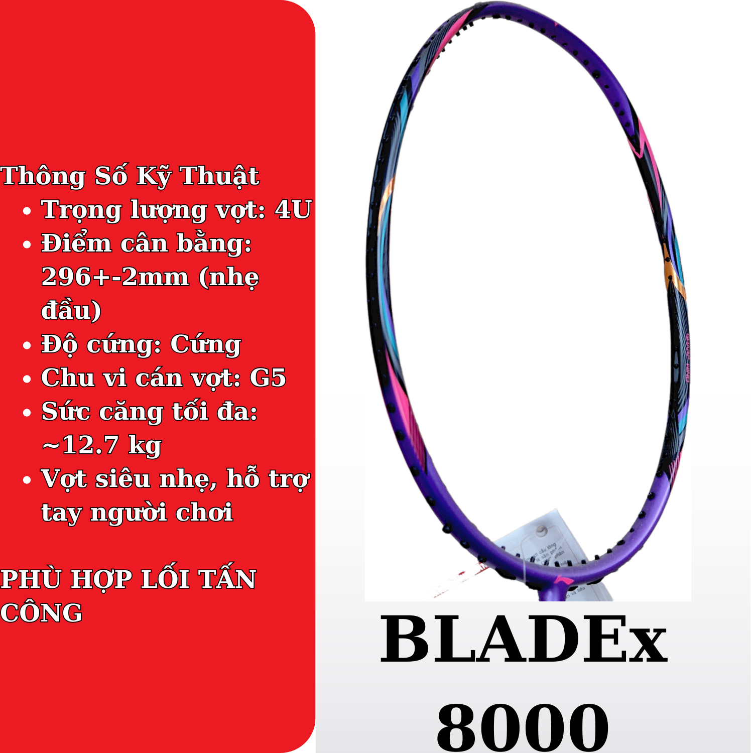 Vợt cầu lông Li-ning BLADE x 500 AYPT345-4