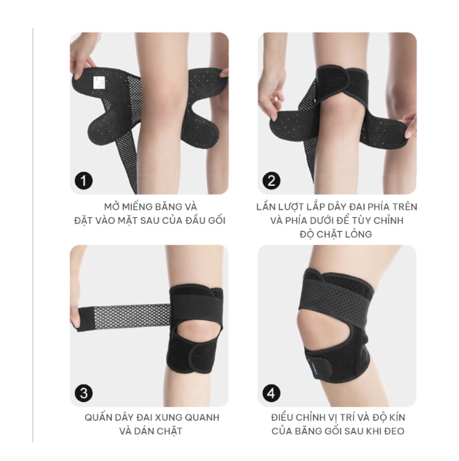 Băng gối thể thao GoodFit GF526K – Thoáng Khí, Bảo Vệ Toàn Diện