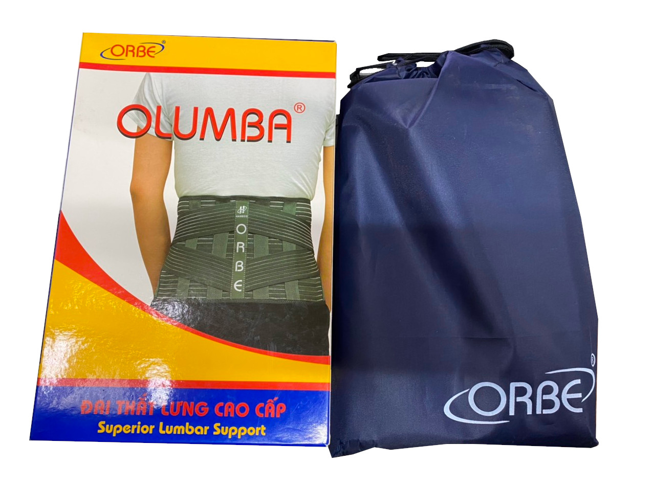 Đai lưng OLUMBA cao cấp chuẩn chính hãng ORBE, chuyển bảo vệ cột sống phần thắt lưng