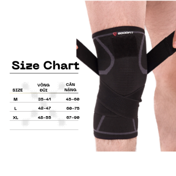 Băng đầu gối, bó gối thể thao, bó gối chạy bộ  Goodfit GF511K