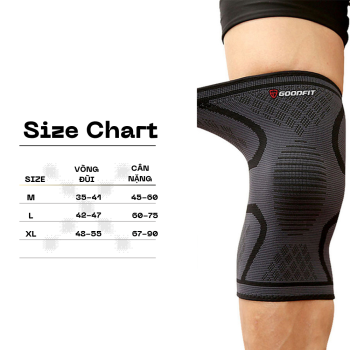 Bó gối thể thao bảo vệ đầu gối GOODFIT GF518K