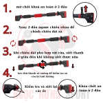 Xà Đơn Treo Cửa: Chịu Lực 150kg, Khóa Chống Xoay An Toàn