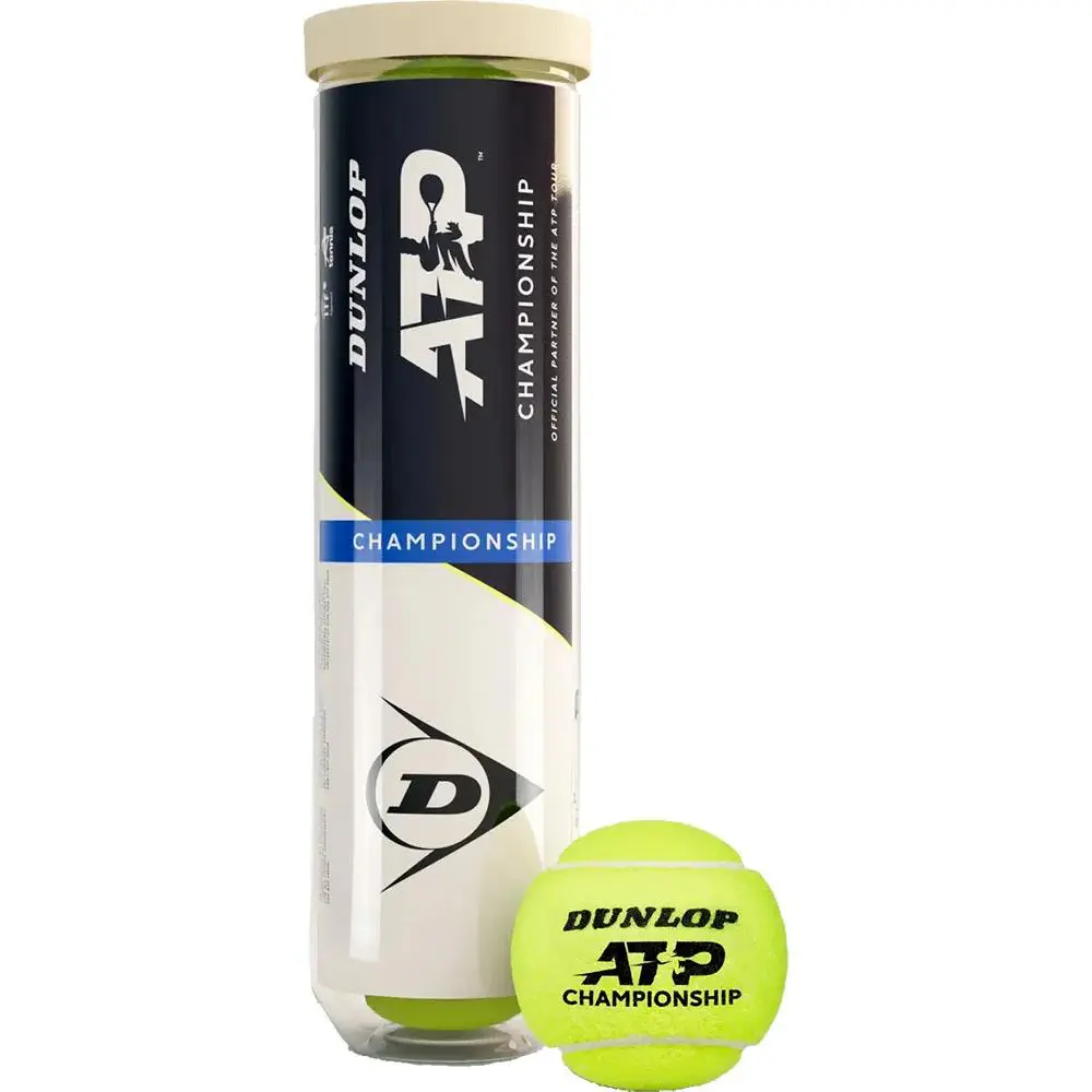 BÓNG TENNIS DUNLOP - ATP TOUR - CHAMPIONSHIP - HỘP 4 QUẢ phiên bản eco friendly lid