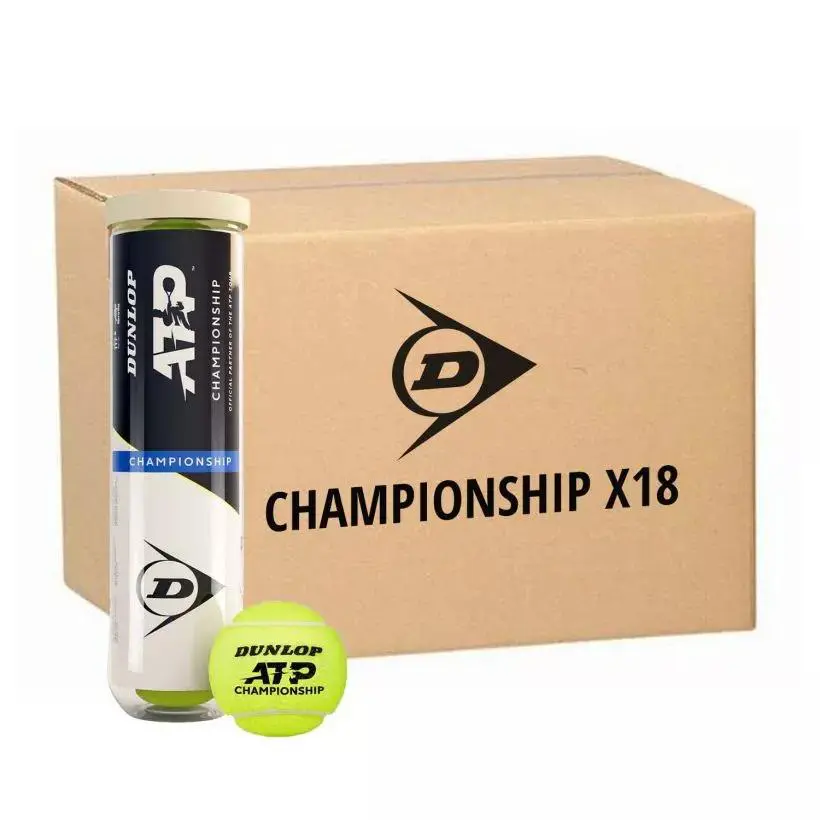 BÓNG TENNIS DUNLOP - ATP TOUR - CHAMPIONSHIP - HỘP 4 QUẢ phiên bản eco friendly lid